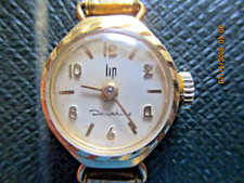 Superbe  Ancienne montre femme LIP  Dauphine mécanique Plaqué OR Fonctionne