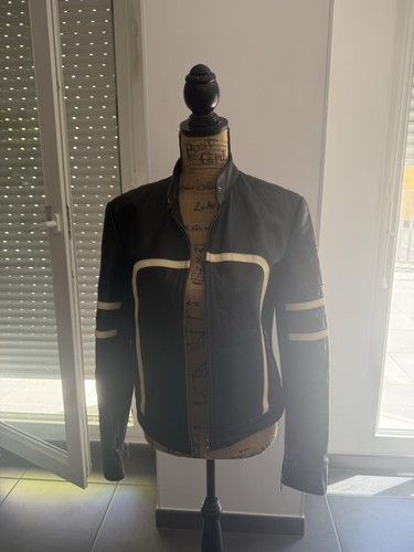 Veste cuir vintage moto ginger - vintage,