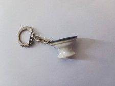 Porte-clés Toilettes WC Cuvette Bidet Chiotte Keychain vintage 60'