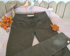 Vêtement occasion femme : Pantalon / Jeans kaki " Cache Cache " - T : 34