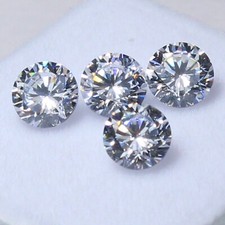 Naturel 1.00 CT De Couleur VVS1 4.00 MM Rond Brillant Cut Diamant Blanc 4 Pièces