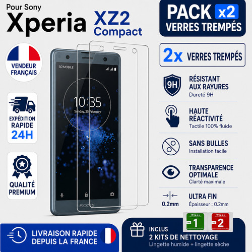 Verres trempé sony xperia - 2x,
