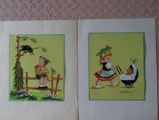 Peinture sur soie lot - soie-lot, 17