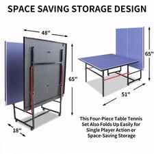 Mid-Size Table Tennis Table