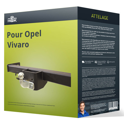 Attelage pour opel vivaro - attelage,
