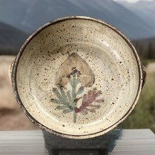 VALLAURIS Plat Creux Gustave Reynaud Le Mûrier Fleur Céramique Art Vintage