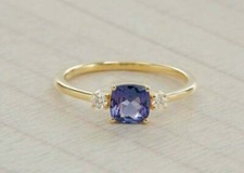 Bleu Bague Tanzanite & Diamant