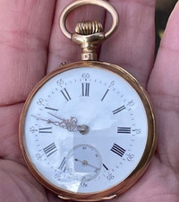 Montre à gousset homme or  18