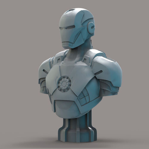 Iron man bust resin - man,