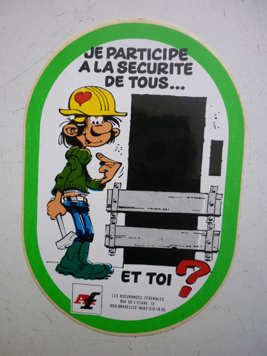 Autocollant gaston lagaffe - gaston,