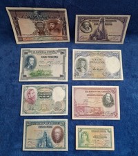 Lot vieux billets Espagne