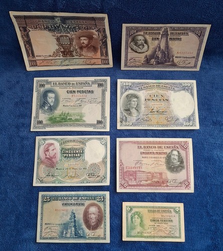 Lot vieux billets - , espagne