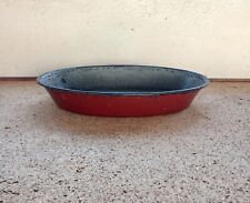 Ancien plat à four  émaillé Années 50
