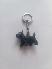 Porte-clés Chien Scottish Noir style Whisky BLACK & WHITE Keychain vintage 60'