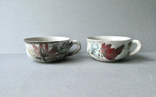 2 grandes tasses en céramique signées, Gustave Reynaud Le murier Vallauris, 1960