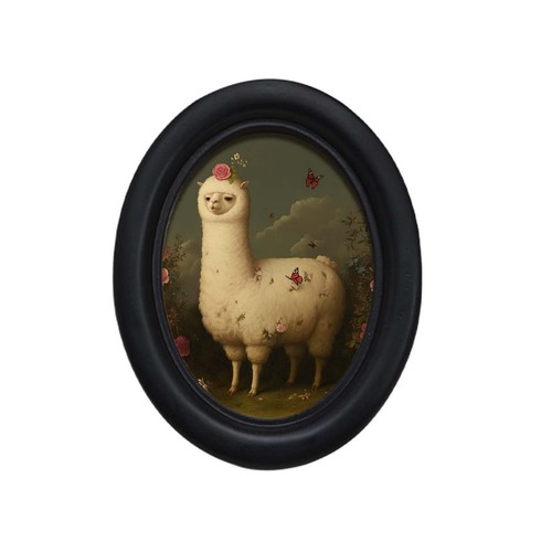 Cadre photo ovale bois - ovale, en