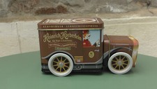 Boite à musique gâteaux/bonbons métal marron type camionnette