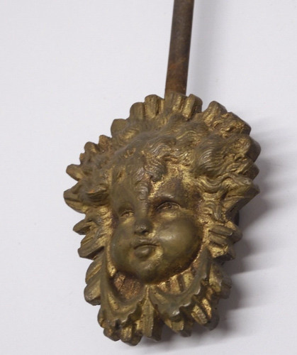Balancier tete putti bronze - putti,