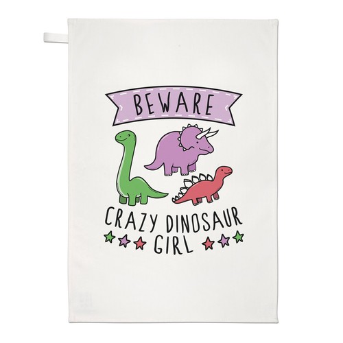 Attention fou dinosaure fille - attention,
