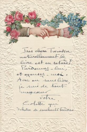 Colette lettre autographe - -,