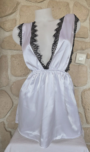 Nuisette blanche noire - blanche, n°