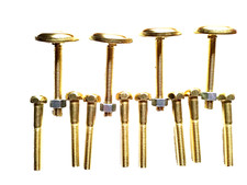 FLIPPER-lot de 8 vis dorée et