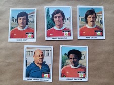 Lot de 5 Vignettes Stickers pour album Panini FOOTBALL 78 - Nimes Olympique