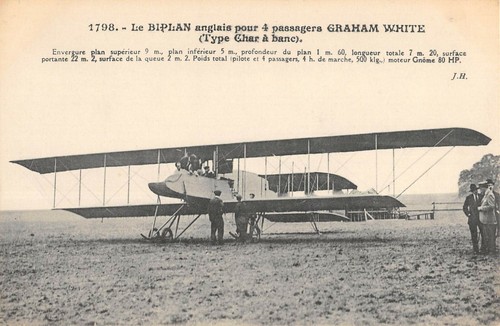 Cpa aviation biplan anglais - cpa,