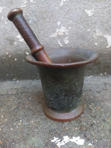 Mortier pilon ancien en - pilon,