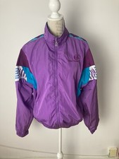 Veste Sergio Tacchini lila turquoise vintage