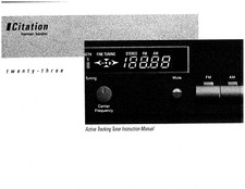 Bedienungsanleitung-Operating Instructions pour Harman Kardon Citation 23