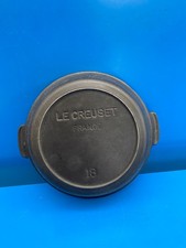 Le Creuset PLAT EN FONTE ROND ø 18 CM RARE N°18 Cocotte Four Noir