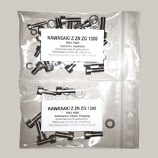 KAWASAKI Z 1300 1984-1989 Kit n°1 vis BTR inox injection Z1300