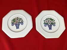 Longwy ,Assiettes en Faïence Emaillées , Art Déco ancienne