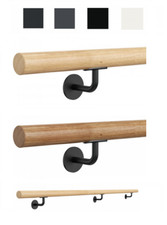 Main Courbe En Chêne Ø 42,4Mm Bois Massif Longueur 70-200Cm GPD 242/RAL