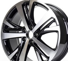 4 Jantes en 18'' look PEUGEOT Black polish pour 308 208 508 gt 3008 5008