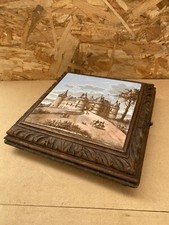 Ancien Dessous De Plat Musical Céramique Peinte Château Chaumont/Loire #B131