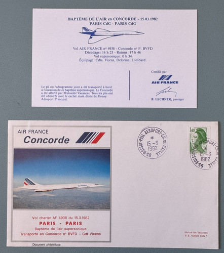 Concorde 1982 bapteme de - 1982,