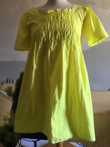 Robe jaune citron zara kids - jaune,