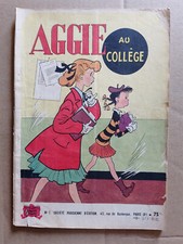 AGGIE AU COLLEGE - BD - BANDE DESSINÉE - NUMÉRO 7 - 1954