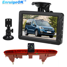 Feu stop Caméra de recul avec Écran 5" AHD Pour Citroën Berlingo Peugeot Partner