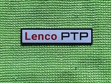 Lenco PTP Turntable Logo Badge