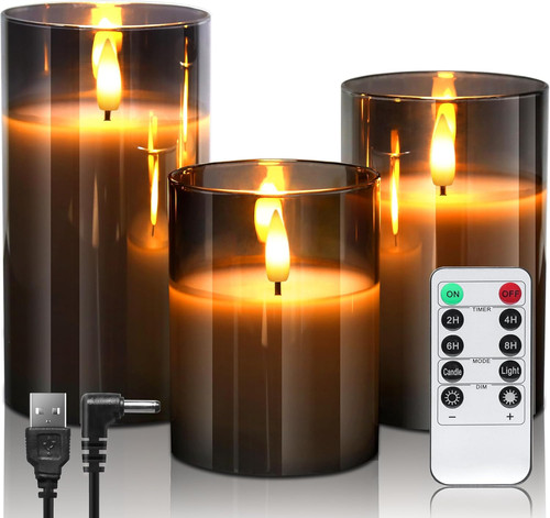 Bougies led rechargeables avec - led,