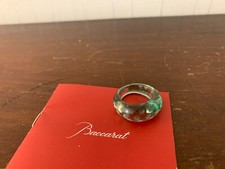 Bague pois vert en cristal de