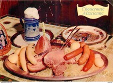 Recettes de Cuisine - Choucroute Alsacienne - Calendrier de 1973 au dos - Gastro