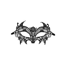 Masque Loup noir Astre -