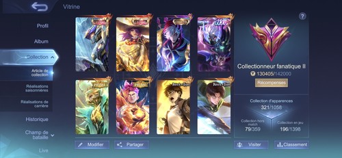Compte mobile legends - mobile,