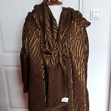 coupon de tissu soie brochée 140 * 220 marron cm très douce endroit=envers