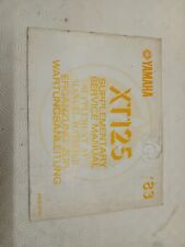 Yamaha XT125 25A 1983 XT 125
