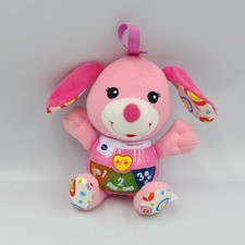 Doudou peluche ours rose